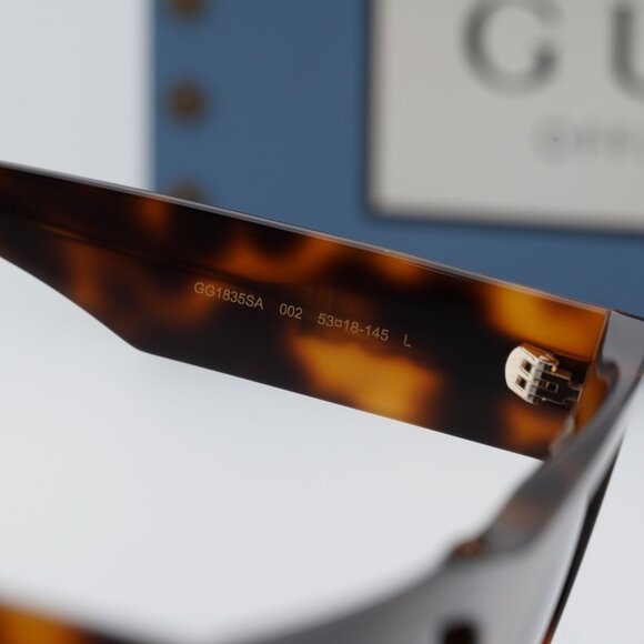 Gucci GG1835SA 002 Square Sunglasses - Havana\\Brown